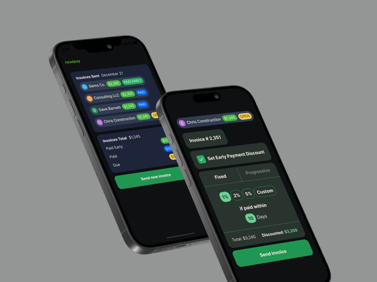Headpay Invoicing UI Design